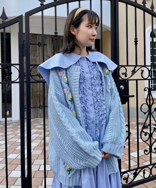 Candy Stripper（キャンディストリッパー）の「SYMPHONY FRILL ワンピース（ワンピース・レディース・オフホワイト/ライトブルー/ブラック・2）」の11枚目の写真