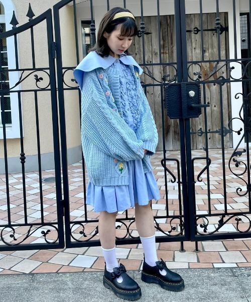 Candy Stripper（キャンディストリッパー）の「SYMPHONY FRILL ワンピース（ワンピース・レディース・オフホワイト/ライトブルー/ブラック・2）」の13枚目の写真