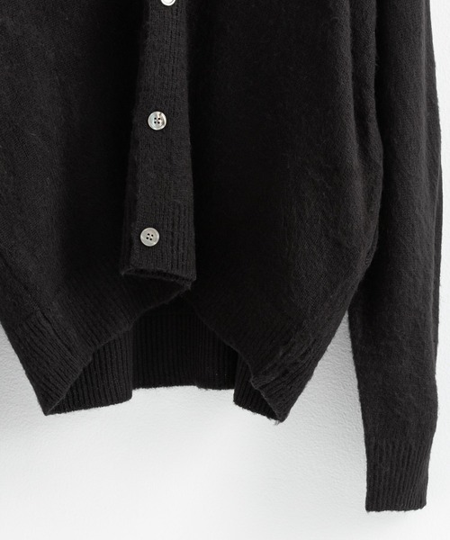 Ressaca（レサーカ）の「オーバーサイズ モヘアタッチ Vネックシャギーニットカーディガン（カーディガン/ボレロ・メンズ・ブラック/ブルー/グリーン/グレー/マスタード・M/L/XL）」の16枚目の写真