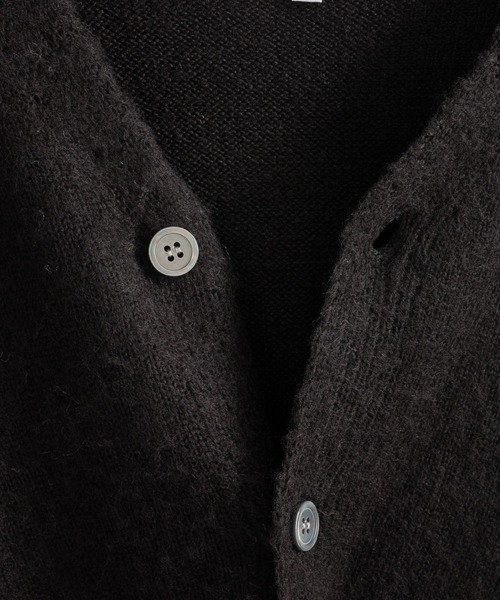 Ressaca（レサーカ）の「オーバーサイズ モヘアタッチ Vネックシャギーニットカーディガン（カーディガン/ボレロ・メンズ・ブラック/ブルー/グリーン/グレー/マスタード・M/L/XL）」の18枚目の写真