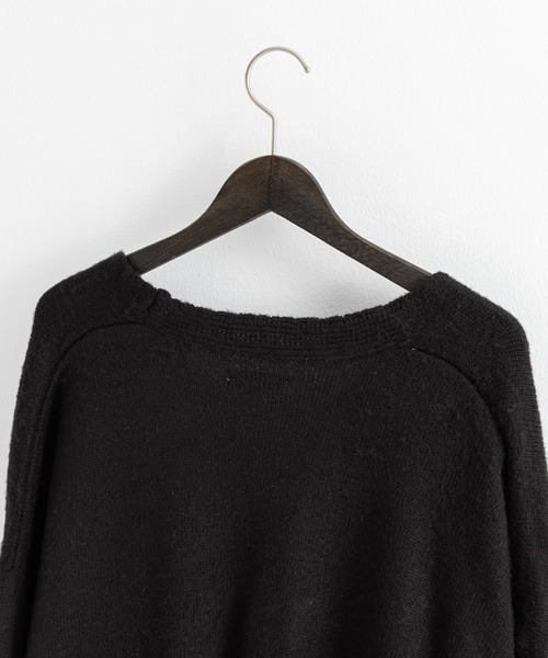 Ressaca（レサーカ）の「オーバーサイズ モヘアタッチ Vネックシャギーニットカーディガン（カーディガン/ボレロ・メンズ・ブラック/ブルー/グリーン/グレー/マスタード・M/L/XL）」の19枚目の写真