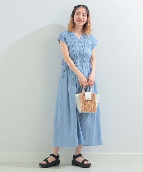 Ray BEAMS（レイビームス）の「Ray BEAMS / 柳 編み かごバッグ（かごバッグ・レディース・ブラック/オフホワイト/ブラウン・ONE SIZE）」の11枚目の写真