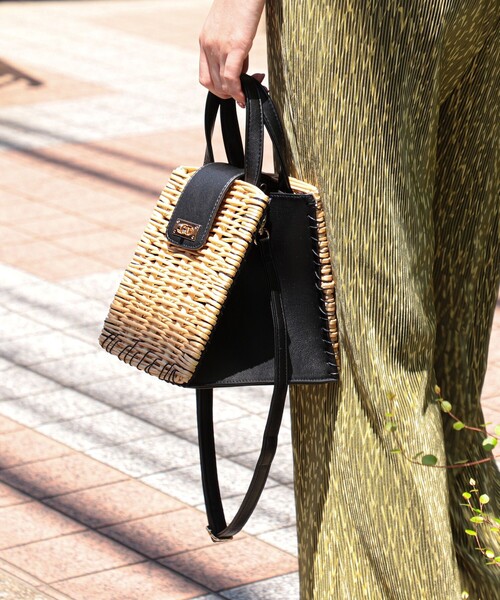 Ray BEAMS（レイビームス）の「Ray BEAMS / 柳 編み かごバッグ（かご