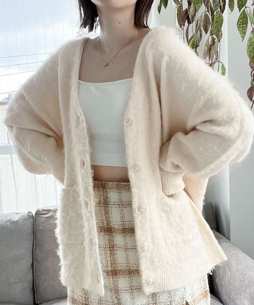 Heather（ヘザー）の「ツイードチェックミニスカート 172471