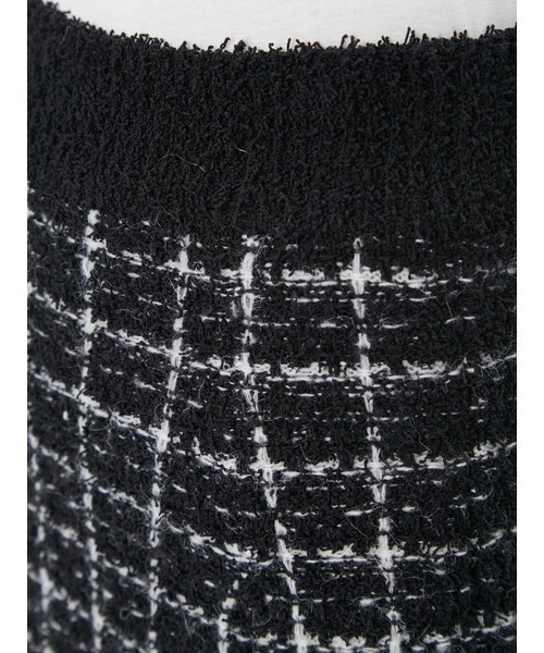 FRAY I.D（フレイアイディー）の「ツイードニットミドルスカート（スカート・レディース・ブラック/ホワイト・FREE）」の11枚目の写真