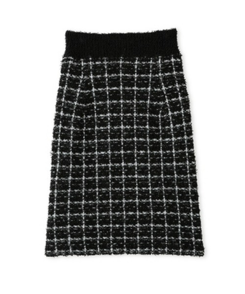 FRAY I.D（フレイアイディー）の「ツイードニットミドルスカート（スカート・レディース・ブラック/ホワイト・FREE）」の12枚目の写真