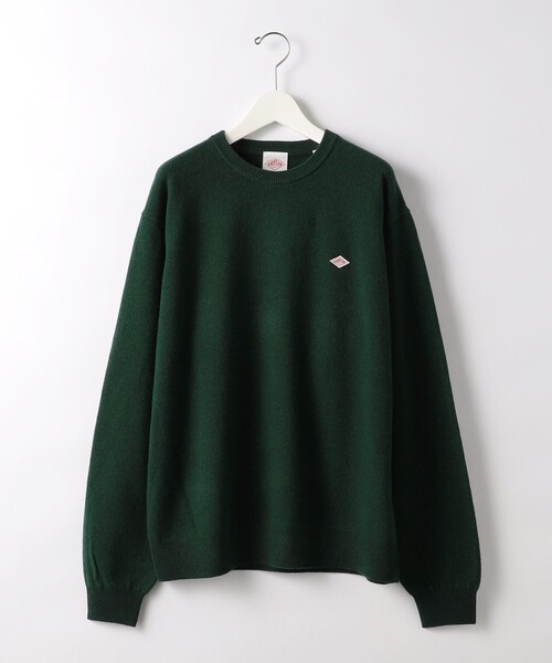 DANTON(ダントン)の「<DANTON>ロゴ クルーネック ニット(ニット/セーター・メンズ・ケリー/ダークグレー/ブラック・40/42)」の8枚目の写真