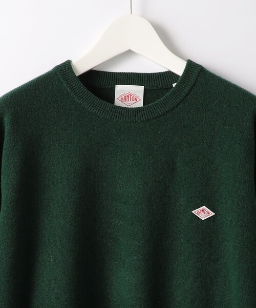 DANTON(ダントン)の「<DANTON>ロゴ クルーネック ニット(ニット/セーター・メンズ・ケリー/ダークグレー/ブラック・40/42)」の10枚目の写真