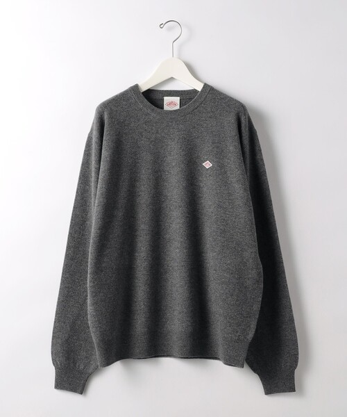 DANTON(ダントン)の「<DANTON>ロゴ クルーネック ニット(ニット/セーター・メンズ・ケリー/ダークグレー/ブラック・40/42)」の17枚目の写真