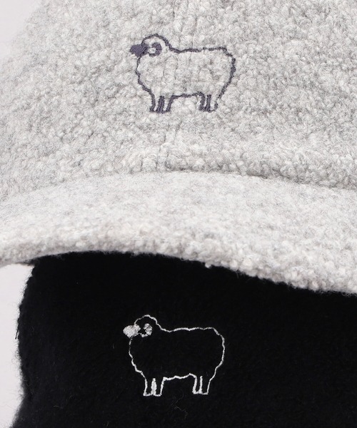 CA4LA（カシラ）の「SHEEP CAP（キャップ・メンズ・チャコールグレー/ブラック/ライトグレー・ONESIZE）」の5枚目の写真
