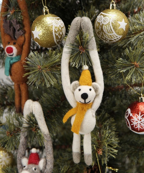 クリスマスファー付きぬいぐるみ 3739a19e0e3b798e6ec91f56842b78