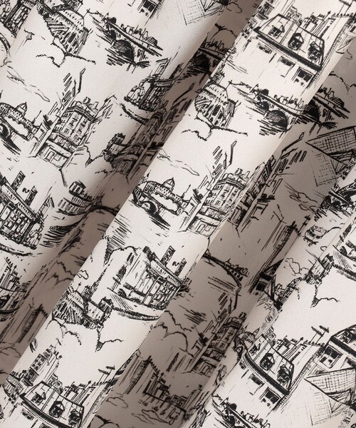 23区 ⭐️Ville de Parisプリントティアードワンピース