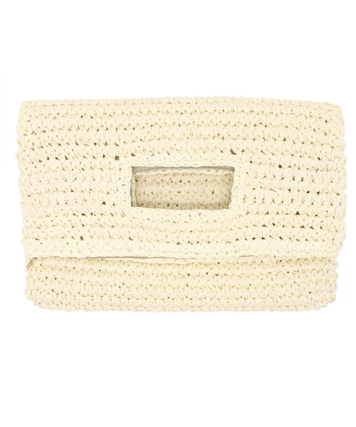 SHIPS for women（シップスフォーウィメン）の「★★ミックスクラッチ（クラッチバッグ・レディース・ホワイト/イエロー・ONE SIZE）」の2枚目の写真