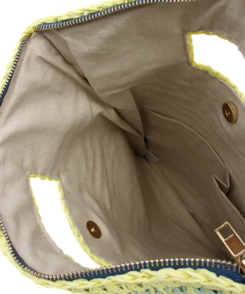 SHIPS for women（シップスフォーウィメン）の「★★ミックスクラッチ（クラッチバッグ・レディース・ホワイト/イエロー・ONE SIZE）」の8枚目の写真