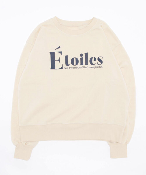 KOBE LETTUCE（コウベレタス）の「[ 裏起毛 ] 大人ロゴスウェットトップス（スウェット・レディース・グレー/ベージュ/ホワイト/ネイビー・FREE）」の4枚目の写真