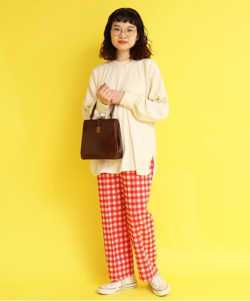 CHILD WOMAN(チャイルドウーマン)の「ギンガムJAQ イージーパンツ(その他パンツ・レディース・レッド/ブラック・36/38)」の8枚目の写真