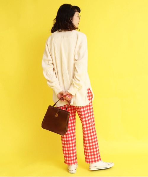 CHILD WOMAN(チャイルドウーマン)の「ギンガムJAQ イージーパンツ(その他パンツ・レディース・レッド/ブラック・36/38)」の10枚目の写真