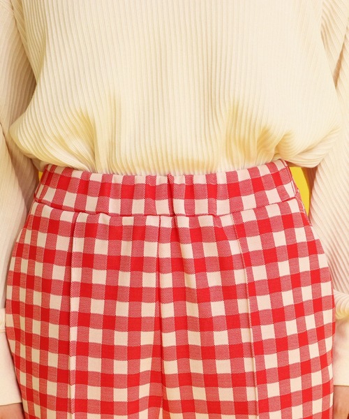 CHILD WOMAN(チャイルドウーマン)の「ギンガムJAQ イージーパンツ(その他パンツ・レディース・レッド/ブラック・36/38)」の14枚目の写真