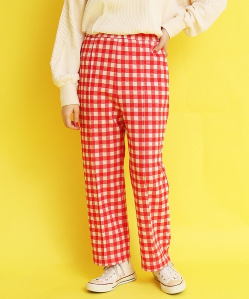 CHILD WOMAN(チャイルドウーマン)の「ギンガムJAQ イージーパンツ(その他パンツ・レディース・レッド/ブラック・36/38)」の3枚目の写真