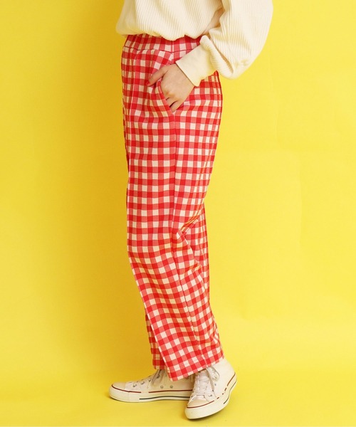CHILD WOMAN(チャイルドウーマン)の「ギンガムJAQ イージーパンツ(その他パンツ・レディース・レッド/ブラック・36/38)」の4枚目の写真