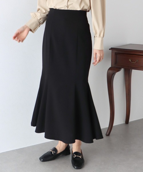 BLUEEAST（ブルーイースト）の「ハイウエストマーメイドスカート（スカート・レディース・チャコールグレー/ブラック/グリーン/アイボリー・MEDIUM）」の13枚目の写真