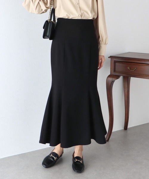 BLUEEAST（ブルーイースト）の「ハイウエストマーメイドスカート（スカート・レディース・チャコールグレー/ブラック/グリーン/アイボリー・MEDIUM）」の14枚目の写真