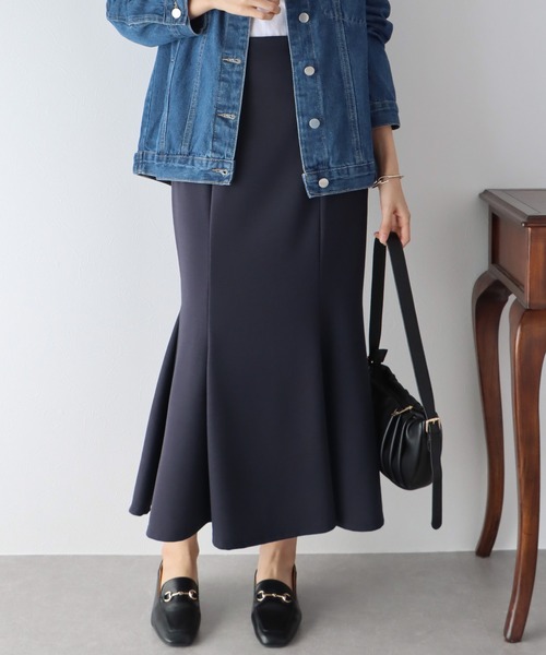 BLUEEAST（ブルーイースト）の「ハイウエストマーメイドスカート（スカート・レディース・チャコールグレー/ブラック/グリーン/アイボリー・MEDIUM）」の21枚目の写真