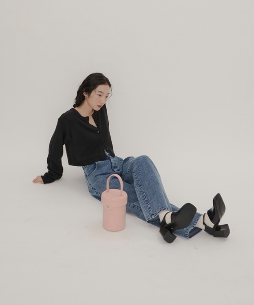 GIUNON(ジウノン)の「Cylinder bag / シリンダーバッグ(ハンドバッグ・レディース・アイボリー/ブラック/ピンク・FREE)」の9枚目の写真