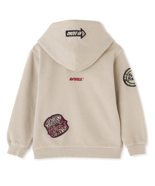 AVIREX(アヴィレックス)の「【KID'S/キッズ】LONG SLEEVE WEST COAST PULL OVER PARKA / 長袖 ウェストコースト プルオーバー パーカー / アヴィレックス / AVIREX(パーカー・キッズ・その他3/イエロー・100/120/140)」の8枚目の写真