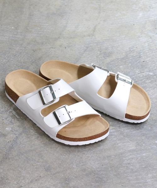 AAA+（サンエープラス）の「軽量 ダブルベルトサンダル スライドサンダル（サンダル・メンズ・ブラック/ホワイト系/ブラック系/ダークブラウン系/ダークブラウン/ホワイト・M/L/LL）」の21枚目の写真