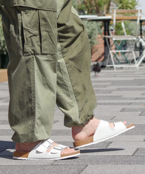 AAA+（サンエープラス）の「軽量 ダブルベルトサンダル スライドサンダル（サンダル・メンズ・ブラック/ホワイト系/ブラック系/ダークブラウン系/ダークブラウン/ホワイト・M/L/LL）」の17枚目の写真