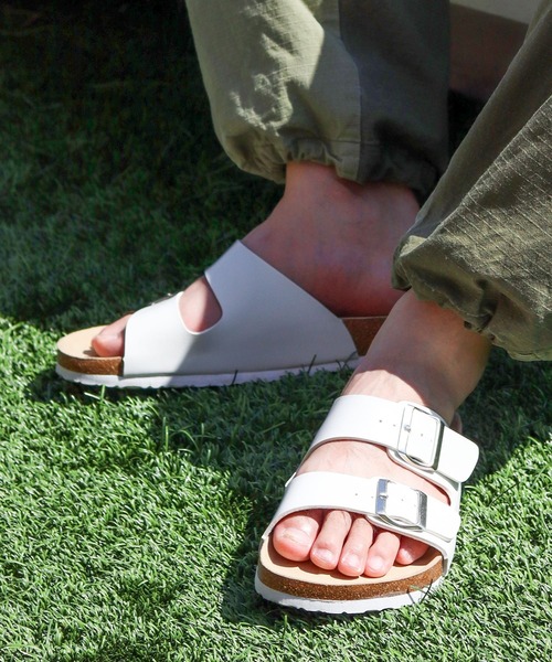 AAA+（サンエープラス）の「軽量 ダブルベルトサンダル スライドサンダル（サンダル・メンズ・ブラック/ホワイト系/ブラック系/ダークブラウン系/ダークブラウン/ホワイト・M/L/LL）」の19枚目の写真