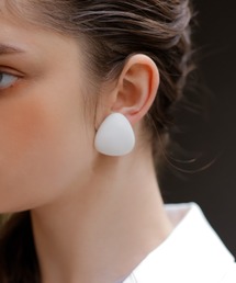 EIMY ISTOIRE | トライアングルストーンイヤリング(イヤリング)