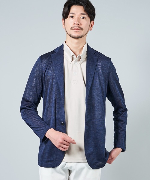 TETE HOMME（テットオム）の「アーサー天竺カットジャケット（テーラードジャケット・メンズ・チャコールグレー/ライトグレー/ベージュ/ネイビー/グレー/サックスブルー系・MEDIUM/LARGE/X-LARGE/XX-LARGE）」の17枚目の写真