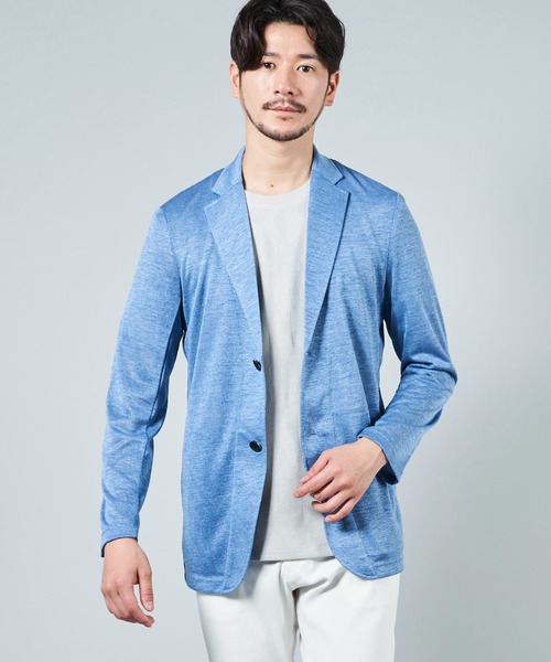 TETE HOMME（テットオム）の「アーサー天竺カットジャケット（テーラードジャケット・メンズ・チャコールグレー/ライトグレー/ベージュ/ネイビー/グレー/サックスブルー系・MEDIUM/LARGE/X-LARGE/XX-LARGE）」の20枚目の写真