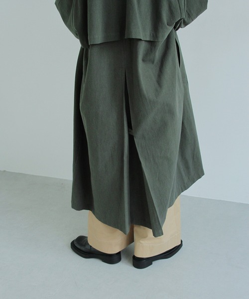 Crisp（クリスプ）の「ステンカラーコート（ステンカラーコート・レディース・グリーン/ベージュ・FREE）」の19枚目の写真