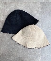 ニットスカラップチューリップハット