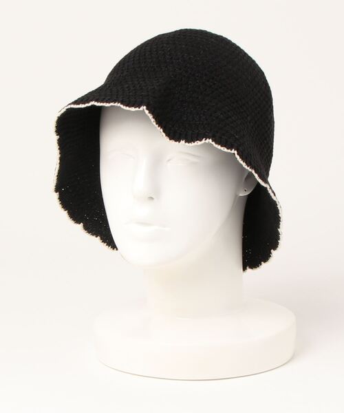 CPCM（シーピーシーエム）の「ニットスカラップチューリップハット（ハット・レディース・アイボリー/ベージュ/ブラック・FREE）」の7枚目の写真