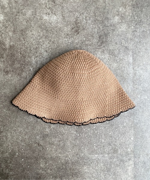 CPCM（シーピーシーエム）の「ニットスカラップチューリップハット（ハット・レディース・アイボリー/ベージュ/ブラック・FREE）」の13枚目の写真
