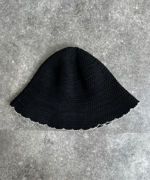 CPCM（シーピーシーエム）の「ニットスカラップチューリップハット（ハット・レディース・アイボリー/ベージュ/ブラック・FREE）」の22枚目の写真
