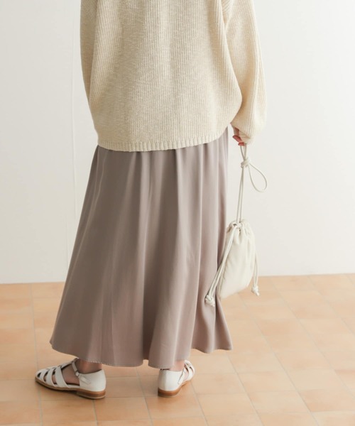 URBAN RESEARCH DOORS(アーバンリサーチドアーズ)の「テンセルレーヨンギャザースカート(スカート・レディース・ホワイト/グレー・SMALL/MEDIUM)」の22枚目の写真