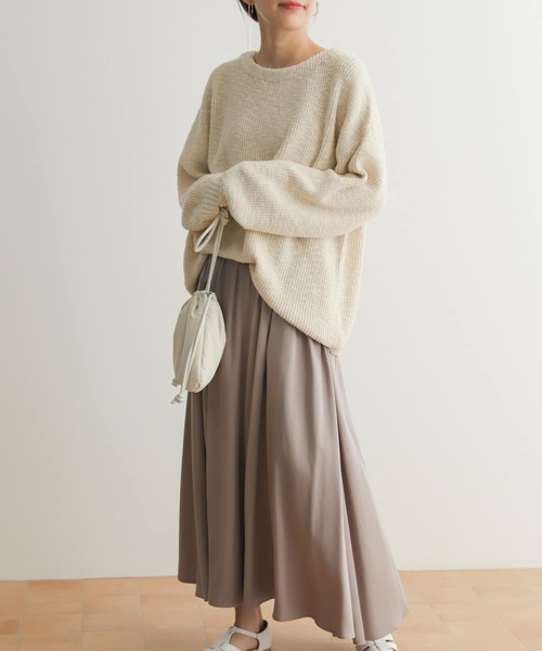 URBAN RESEARCH DOORS(アーバンリサーチドアーズ)の「テンセルレーヨンギャザースカート(スカート・レディース・ホワイト/グレー・SMALL/MEDIUM)」の17枚目の写真