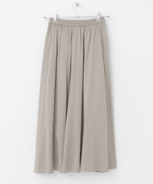 URBAN RESEARCH DOORS(アーバンリサーチドアーズ)の「テンセルレーヨンギャザースカート(スカート・レディース・ホワイト/グレー・SMALL/MEDIUM)」の5枚目の写真