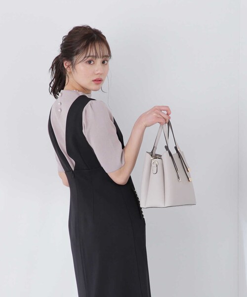 PROPORTION BODY DRESSING（プロポーションボディドレッシング）の「ハーフスリーブニット / 1213170401（ニット/セーター・レディース・グレー/ブラック/ホワイト・SMALL/MEDIUM）」の10枚目の写真