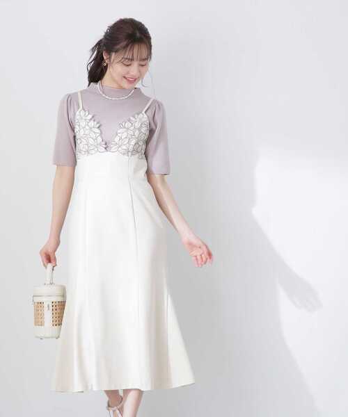 PROPORTION BODY DRESSING（プロポーションボディドレッシング）の「ハーフスリーブニット / 1213170401（ニット/セーター・レディース・グレー/ブラック/ホワイト・SMALL/MEDIUM）」の12枚目の写真