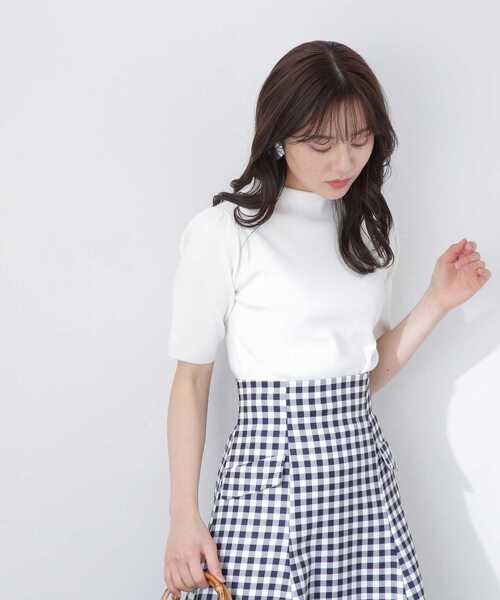 PROPORTION BODY DRESSING（プロポーションボディドレッシング）の「ハーフスリーブニット / 1213170401（ニット/セーター・レディース・グレー/ブラック/ホワイト・SMALL/MEDIUM）」の16枚目の写真