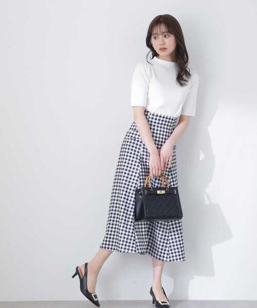 PROPORTION BODY DRESSING（プロポーションボディドレッシング）の「ハーフスリーブニット / 1213170401（ニット/セーター・レディース・グレー/ブラック/ホワイト・SMALL/MEDIUM）」の17枚目の写真