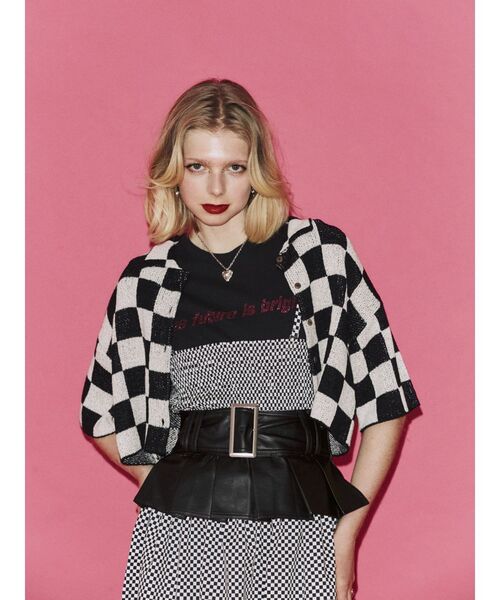 jouetie(ジュエティ)の「プリーツワイドベルト(ベルト・レディース・ブラック/インディゴブルー・FREE)」の3枚目の写真