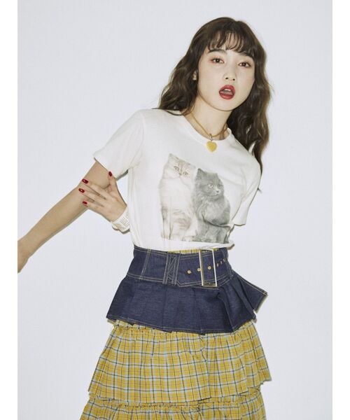 jouetie(ジュエティ)の「プリーツワイドベルト(ベルト・レディース・ブラック/インディゴブルー・FREE)」の8枚目の写真