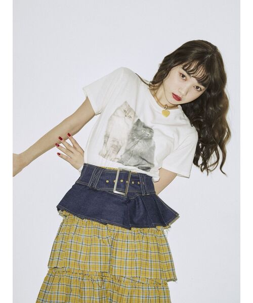 jouetie(ジュエティ)の「プリーツワイドベルト(ベルト・レディース・ブラック/インディゴブルー・FREE)」の9枚目の写真